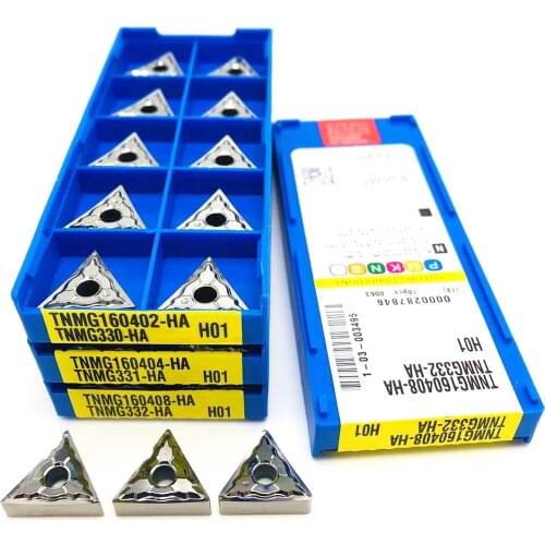 TNMG160404-HA H01 TNMG160402-HA H01 TNMG160408-HA H01 CNC lathe carbide inserts for external turning aluminum processing TNMG