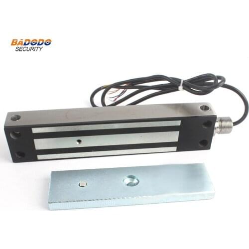 Waterproof stainless steel 7 lines single door electromagnetic magnetic lock 280Kg 600Lbs magnetic door lock Anti-smash
