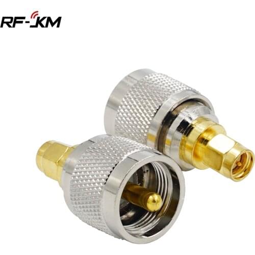 1PCS Connector SMA Male plug to UHF Male PL259 RF adapter SMA to SO239 PL259 Connector Coaxial High Quanlity