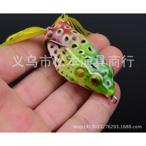 100pcs/lot 2.2" 5.5cm Classic Lure frog Fishing Bait lures 0.44OZ 12.56g dw-1289a4 Lure Swimbait blackfish