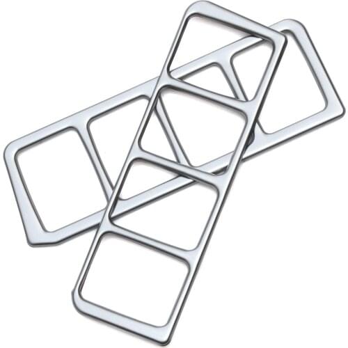 2pcs Stainless Steel Headlight switch control panel decorative box For Nissan X-TRAIL Xtrail X trail T32 2013+ Qashqai J11 2014