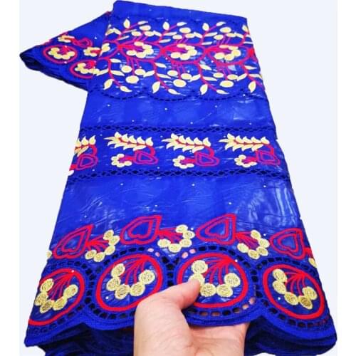 African Bazin Riche Getzner 2021 High Quality Lace New Arrival Nigerian Tissu Lace Brode Fabrics For Party Dress YC-120