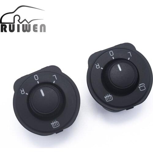 Side Mirror Switch Button With Fold Control Or No Folding Control For Skoda Octavia 2013-2021 5E0959565B 5E0959565C