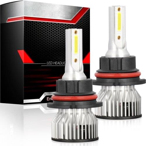 F2A LED Headlamp Car Headlights Bulbs 9V -36V 4000LM IP68 Waterproof 2 Pcs 6000K Universal Fit 9007/HB5 White Light