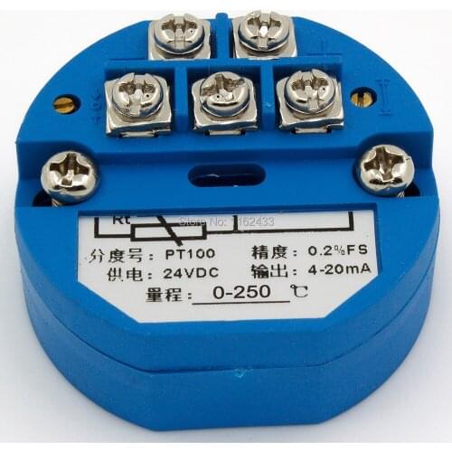 FTT01 4-20mA output 0-250C PT100 temperature transmitter module SBWZ temperature amplifier templifier