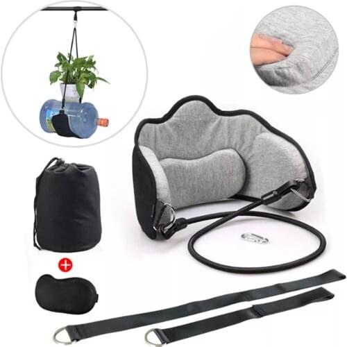 Hammock Neck Pain Relief Traction Device Adjustable Sponges Portable Head Hammock for Home Neck Back Shoulder Head Relaxation