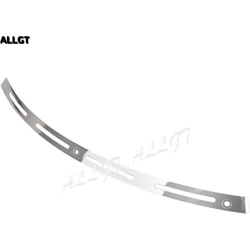 Chrome 4 Slotted Batwing Windshield Trim For Harley Electra Touring 1996-2008 2009 2010 2011 2012 2013 Bike