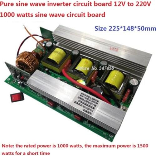 Pure Sine Wave Inverter DC 12V to AC 220V 1000KW Boost power conversion Voltage Transformer