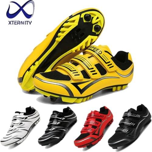 New MTB Cycling Shoes Road Bike Mens Summer Breathable Sports Mountain Bike Sneakers SPD Self-Locking Bicycle Shoes Big Size 47