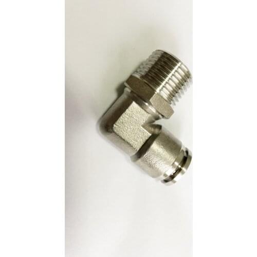 L-type 90 degree Connector/Fitting -Male 1/2".Right Angle Plug Connector,Connector For PU Hose(12mm),Stainless Steel 304