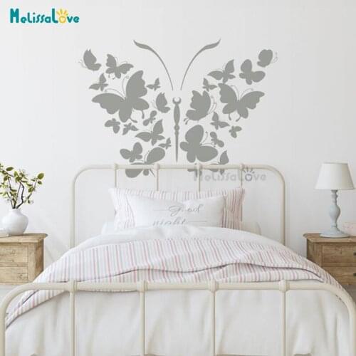 Butterfly Best Decoration Idea For Girls Baby Room Nursery Playroom Home Decor Removable Vinyl Wall Sticker Mural BD576