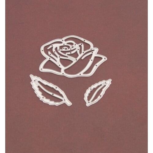 Metal cutting dies cut die mold Gear edge butterfly Scrapbook paper craft knife mould blade punch stencils dies N66 Rose