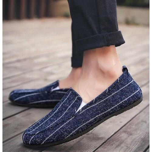 Mens Casual Sports Shoes Fashion Men Canvas Shoes Loafers Slip On Flats Male Driving Shoes Zapatillas Hombre Tenis Masculino