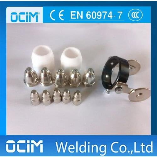 13PCS P80 Cutting Tools Consumables Electrode Plasma Welding Tip Nozzle 1.5MM Shield Cup Wheel Spacer