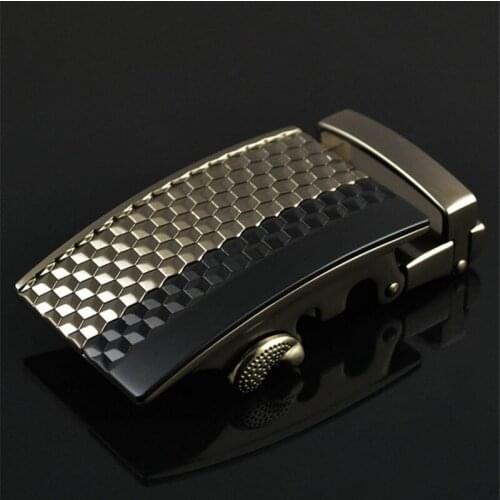 NBZZR 3 colors Honeycomb Brand Belt Buckle Mens Leisure Suit Metal Automatic Buckles Male Gift For 3.5cm Width Belt