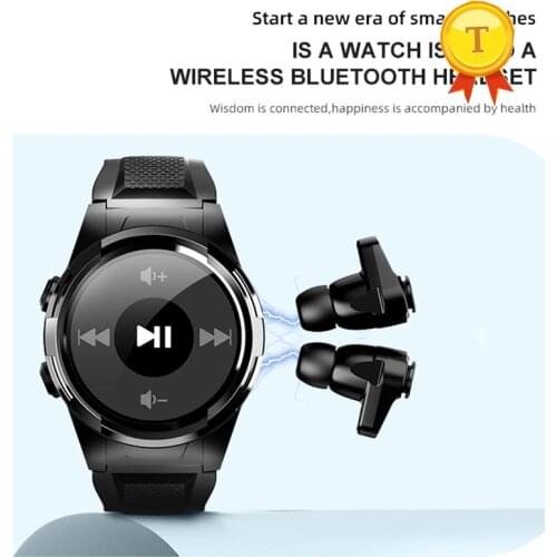New arrival wireless bluetooth headset Smart Watch TWS Bluetooth Earphone 1.3 Inch 240*240 Screen Smart Watch Men woman music