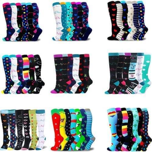 Dropshipping Compression Stockings Funny Socks Men Women Soccer Socks Best For Edema Diabetes Varicose Veins Plantar Fasciitis