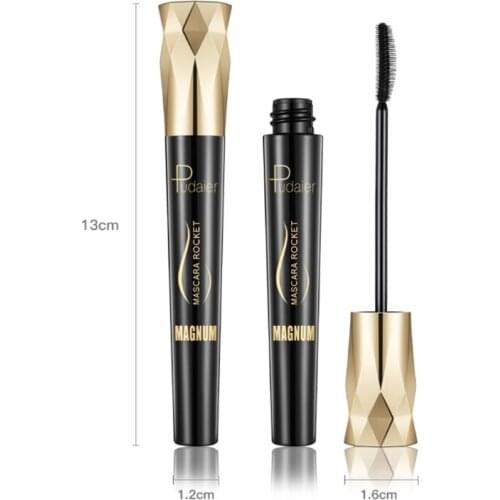 Pudaier Waterproof Silk Fiber Mascara Black Curling Thick Long Lengthening Lash RXJC