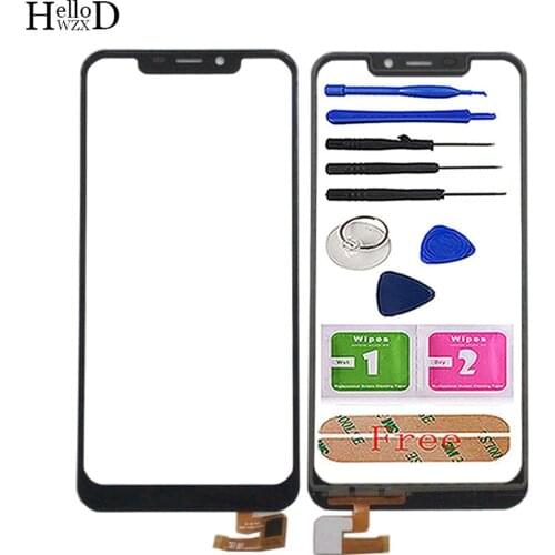 Touch Screen For Oukitel C12 Touch Glass Digitizer Panel Sensor For Oukitel C12 Pro TouchScreen Mobile Tools Adhesive