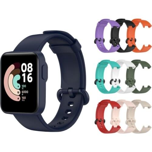 Replacement Waterproof WatchBands For Xiaomi Mi Watch Lite/Redmi Watch SmartWatch Elastic Silicone Durable Anti-fall Strap