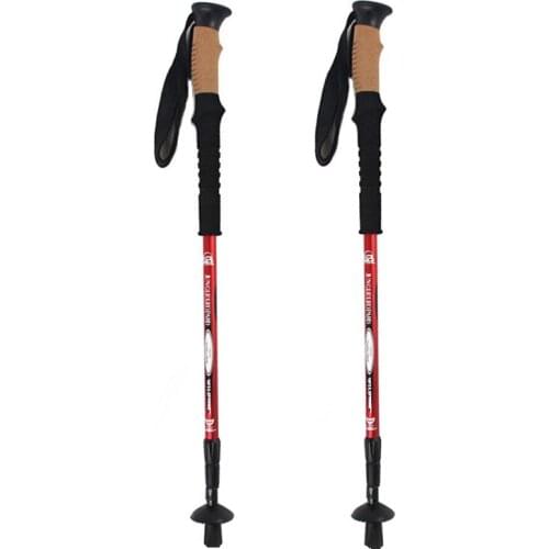 Telescopic Trekking Poles Anti Shock Nordic Walking Sticks Ultralight Walking Hiking Canes Adjustable Hiking Climbing Poles