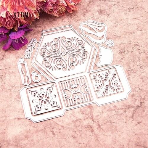 Die Cutting dies box metal craft paper die Scrapbooking/DIY Embossing mould Easter New Year