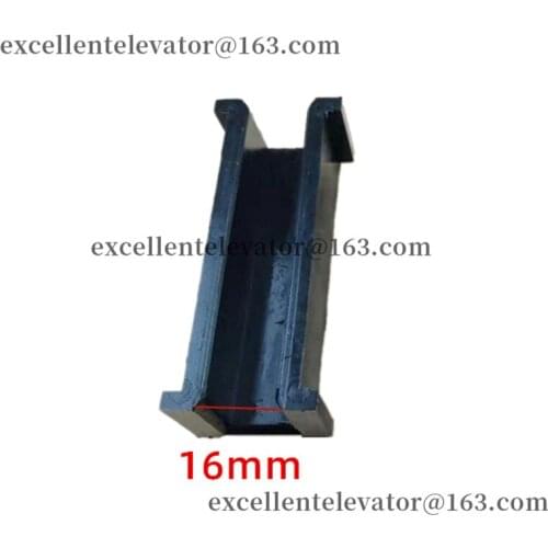 Elevator Counterweight Guide Shoe Insert L100mm Groove Width 16mm Black for Guide Shoe Use for Otis