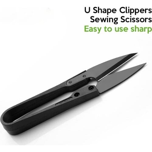 1 Pcs U Shape Clippers Trimming Sewing Scissors Nippers Sewing Embroidery Craft Scissors Tailor Tijeras De Costura Mini Scissors