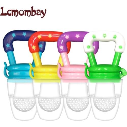 10Pcs Safe Silicone baby teether Nipple Newborn teething toy Ring Fruit food supplement baby silicone teether Newborn Bebe Nippl