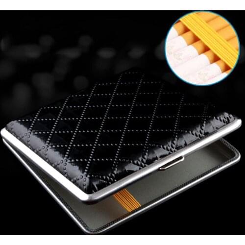 PU Cigarette Pocket Holding 20Pcs Cigarette Tobacco Storage Case Container Box Holder Cool Design Outdoor Portable Business Gift