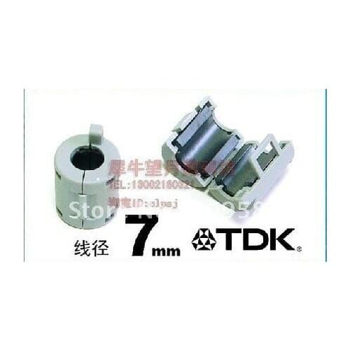 20pcs TDK 7mm Clip-on RFI EMI Filter Ferrite