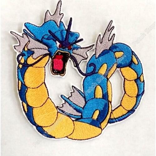 3.5" Gyarados Go Game Embroidered iron on patch applique badge emblem Costume Applique Cosplay DIY