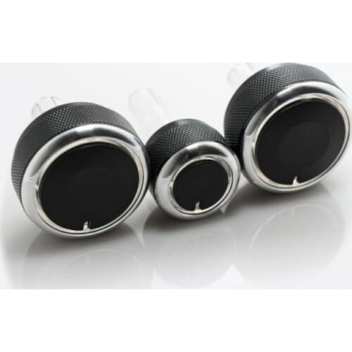 3pcs/set Air Conditioning Knob heat control Switch Car Accessories AC Knob for Volkswagen VW GOLF 4 Bora Passat B5