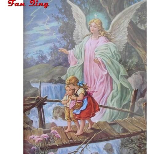 5D Angel and child Diamond Painting by Number Kits Full Drill Crystal Diamond Embroidery Paintings Home Wall Decor