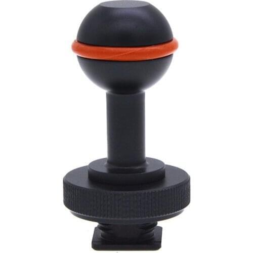 Ball Arm Adapter Hot Shoe Ball Mount Arm Base Adapter Turntable for Diving Housing Arm System Underwater Photography Lovers