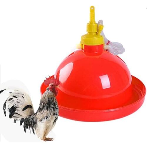Automatic Chicken Drinking Fountain Device Round Hanging Cup Waterer Bowl Pet Poultry Water Drinker Household Pet Feed