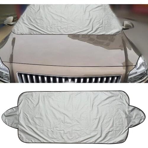 Polyester Cars Shade Snow Cover Silver Cloth Car Snow Block Anti-frost Windshield Hood Car Covers Windshield