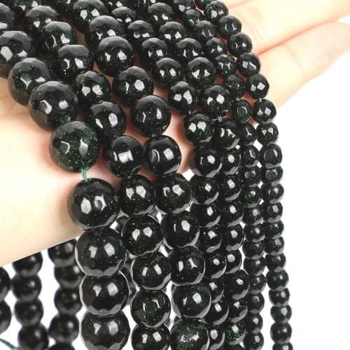 15" Strand Natural Stone Beads Faceted SandStone Sand Beads Round Loose Beads For Jewelry Making Bracelet Neck 4-12mm