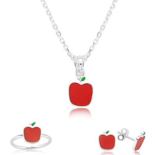 Silverlina Silver Red Apple Child Set