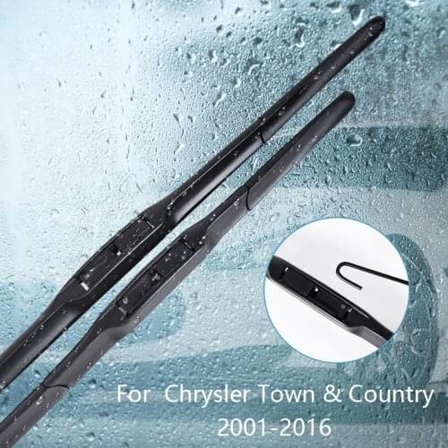 Wipers Blade For Chrysler Town & Country 2001 2002 2003 2004 2005 2006 2007-2016Car Accessories For Auto Rubber Windscreen Wiper