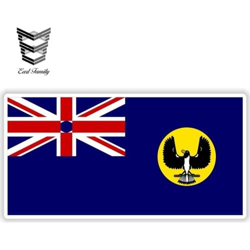 EARLFAMILY 13cm x 6.5cm Australia South Australia Flag Oceania Sticker Bumper Decal Auto Laptop Vinyl Car Stickers Waterproof