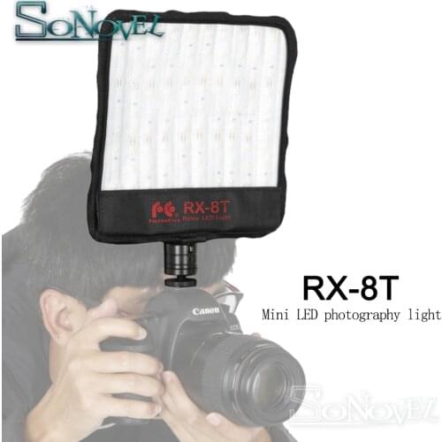 Falcon Eyes RX-8T Daylight 5600K Portable LED Photo Video Light 90pcs Waterproof Flexible Rollable Cloth Lamp for Camera Shoot