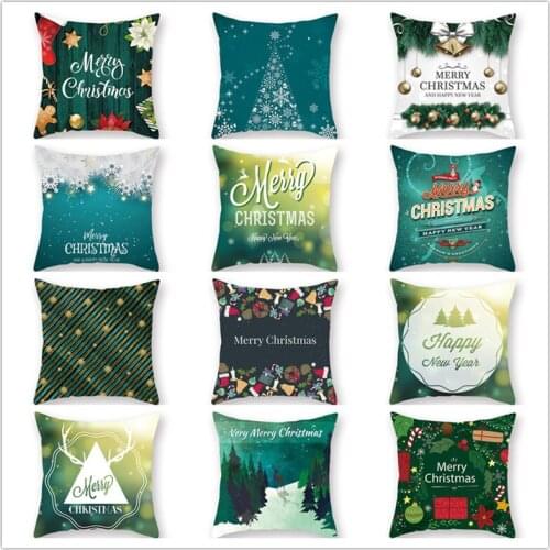 GY0572-1 Christmas Cotton Cushion Case (No Filling) 1PC Polyester Home Decor Bedroom Decorative Sofa Car Throw Pillows
