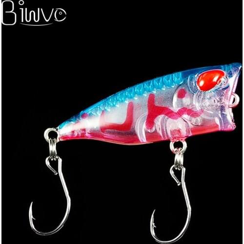 BIWVO 4CM Artificial Small Lure With Fishhooks Wobbler Floating Swimbait Equipment Fish Tackle All About Sea Fishing
