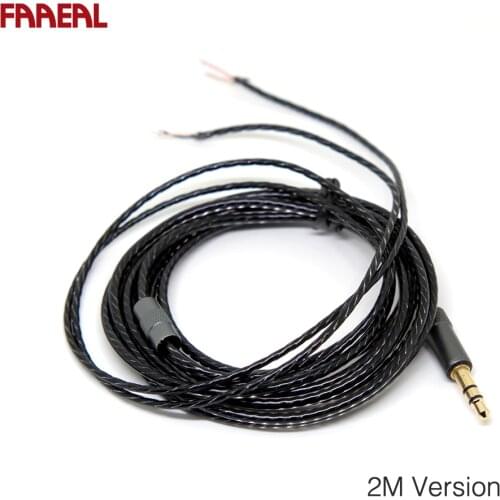 HIFI Earphone Cable for DIY Replacement 2M Audio Cable Headphone Repair Headset Wire DIY Headphone Earphone Maintenance Wire