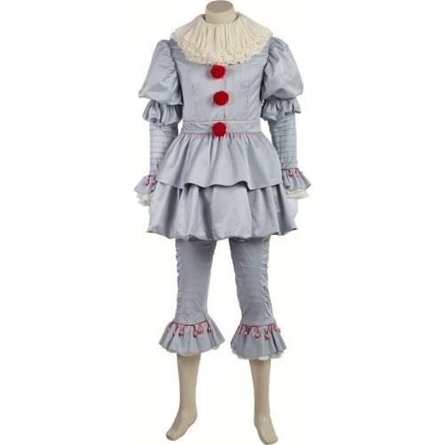 Pennywise The Clown Scary Horror Cosplay Costume
