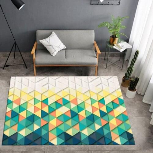 Geometric Mat Bedroom Kitchen Rugs Kids Room Decorative Play Mat Area Rug Large Polyester Floor Mats 3d Print Custom Carpet
