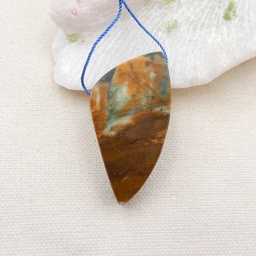 Handmade Mushroom Jasper Neklace Pendant 50x26x11mm 22g Fashion Jewelry Pendant Bead