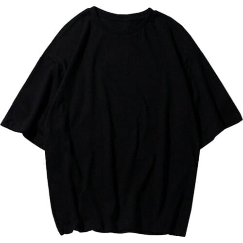 Summer t shirt men 6XL bust 145cm 5XL Plus size short sleeve cotton 5 colors