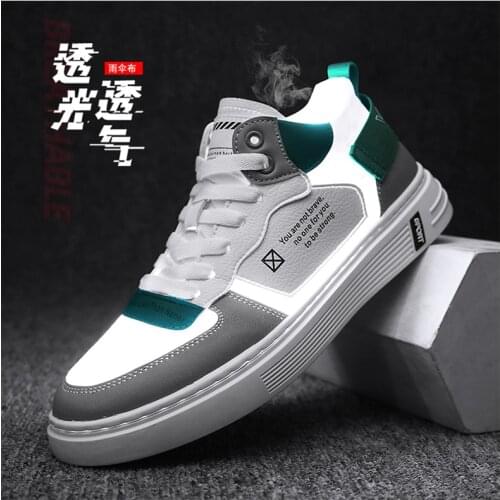 Mens Shoes In The Summer Of 2021 The New White Breathable Mesh Men Leisure